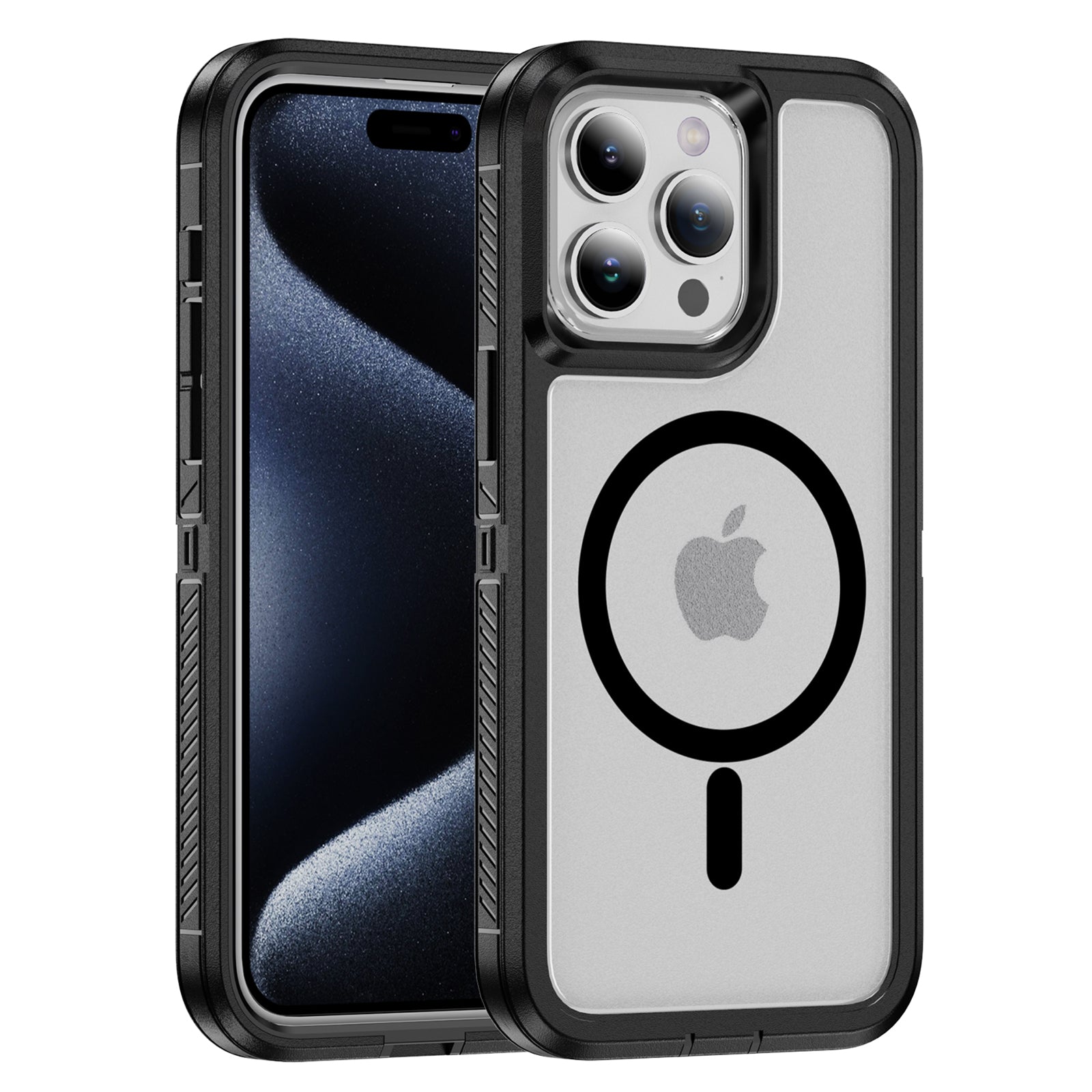 For iPhone 15 Pro Case Compatible with MagSafe Matte TPU+PC Bump Proof Phone Cover For iPhone 15 Pro Case Compatible with MagSafe Matte TPU+PC Bump Proof Phone Cover